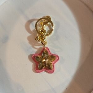 2 For 20 Pink and Gold Star Med Bag Charm